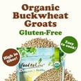 thumbnail image 5 of Gluten Free Organic Buckwheat Groats, 3 Pounds – Hulled Raw Non-GMO Whole Grain. Quick-Cooking., 5 of 8