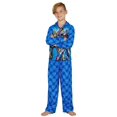 thumbnail image 2 of Boys' 2-Piece Button Front Pajama Sleepwear Set, 2 of 4