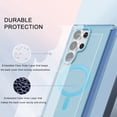thumbnail image 4 of Dteck Built-in Screen Protector Case for Samsung Galaxy S24 Ultra,Compatible with Mag-Safe Slim TPU+PC Full-Body Stylish Shockproof Protective Transparent Cover,Blue, 4 of 7