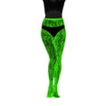 thumbnail image 3 of LNZGNM Women Fishnet Tights, Fishnet Glowing Neon Green Black Soft Breathable Comfortable Stretchy Cozy Lightweight for Everyday Wear,E(One Size), 3 of 4
