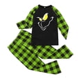 thumbnail image 2 of Conjuntos de pijamas navideños familiares a juego Grinch 2024, pijama de Grinch con parte superior y pantalones de pijama a cuadros, pijama de Grinch para niños y adultos para la familia, 2 Años, 2 of 4