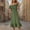 Army Green, variant on Flowy Dresses For Women Sevevn Women's Summer Short Dresses Short Sleeve Solid Color Loose Off-Shoulder Midi Dress Casual Dresses For Women