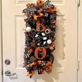 thumbnail image 2 of YouLoveIt Halloween Decoration Wreath Pumpkin Boo Wreath for Front Door Halloween Party Hanging Halloween Porch Decor Pumpkins Halloween Wreath Hanging Welcome Wreath, 2 of 8