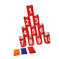 thumbnail image 3 of koolsoo Bean Bag Toss Game Carnival Teen Family Holiday Party Knockdown Can Game Set, 3 of 9