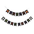 thumbnail image 1 of Tema de Halloween Banners colgando suministros decorativos de fiesta de cumpleaños de bunting, 1 of 6