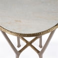 thumbnail image 4 of Mesa auxiliar Butler Specialty Switlania en mármol blanco y dorado, 4 of 9