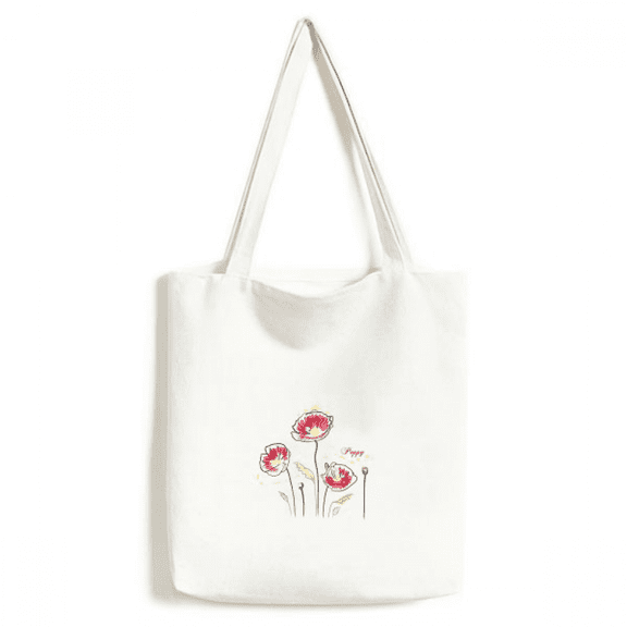 Flowers Decoration Painting Tote Canvas Bag Shopping Satchel Casual Handbag