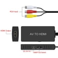 thumbnail image 1 of Convertidor AV Convertidor CVBS AV A HDMI RCA A HDMI HDMI HD estable, soporte de administración de energía de rendimiento estable., 1 of 5