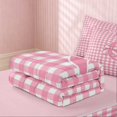 thumbnail image 5 of Erosebridal Mauve Satin Bow Ribbon Zipper Full Size Comforter Sets with Fitted Sheet and 2 Pillowcases, Romantic Floral Print Zipper Bedding Set for Girls, Pink Reversible, 5 of 7