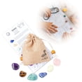 thumbnail image 1 of TIMIFIS A Ores Gemstones Astrology Set Natural Crystal Twelve Constellations Cloth Bag Set Home Decor, 1 of 4