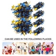 thumbnail image 4 of 6Pcs Blue Gold Cheerleading Pompoms Bright Colors Support Team For Sports Events 11.0 In, 4 of 5