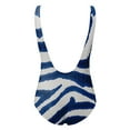 thumbnail image 3 of Aayomet Plus Size Swimsuits for Women Ruched Tummy Control Bathing Suits Vintage Retro Push Up Swimwear,Blue L, 3 of 4