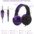 thumbnail image 2 of Anivia Headphones with Microphone Surround Sound Active Noise Canceling Wired Gaming Headphones - 3.5mm Audio Jack, 2 of 4