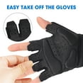 thumbnail image 7 of Savior Heat Men Gym Gloves Half Finger Cycling Glove For Women With Anti Slip Padded Palm Grip Protection,Sizes S-2XL, 7 of 7