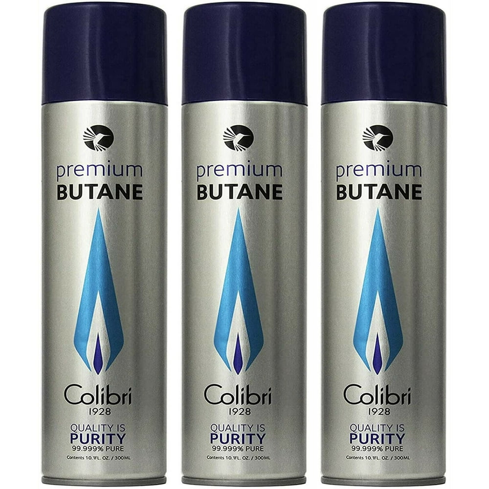 3 Pk Colibri Premium Lighter Butane Refil Fuel 162g 10.1oz 300ml