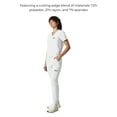 thumbnail image 7 of Members Only Valencia Jogger Scrub Pants for Women - White - Medium, 7 of 7