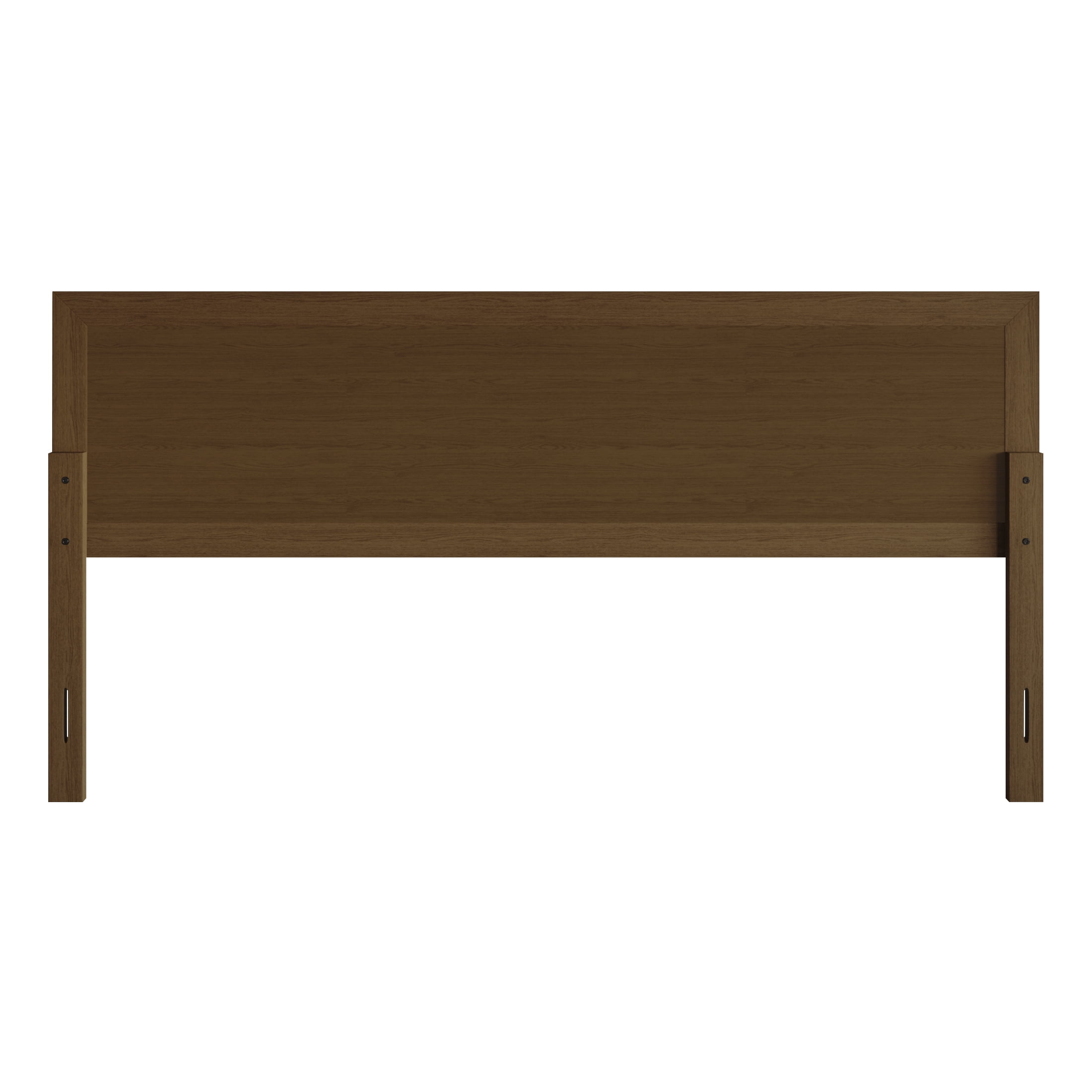 Castle Place Classic Rattan King Wooden Headboard, Walnut