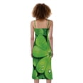 thumbnail image 2 of Shamrock Clover St. Patrick'S Day Print Slim Fit Midi Cami Dress, Irish St. Patrick'S Day Fashion Summer Maxi Sexy Casual Dress For Women, 2 of 4