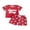 Red, variant on BemeyourBBs Toddler Baby Boy Game Day Football Outfit Infant Baby Boys Summer Clothes 6 12 18 24 Months 2 3 4 Years Short Sleeve Soccer Letters Print T Shirt Tops with Pockets Shorts 2Pcs Set