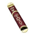 thumbnail image 3 of Lipstore 10.6cm Étui Porte Mezuzah Cadeau Judaïque pour Accueil et Protection Polyvalent Rouge, 3 of 8