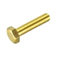 thumbnail image 1 of Unique Bargains Brass Hex Bolts, M8x35mm 1 Pack Fully Thread Grade 4.8 Machine Screws, 1 of 4