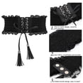 thumbnail image 3 of 2 piezas de cinturones anchos de ocio retro para mujer, para fiesta, club, ropa de graduación, cinturones de vestir para mujeres y niñas, 3 of 5