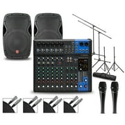 Yamaha Complete PA Package with MG12XUK Mixer and Harbinger VaRi V1000 Speakers 12" Mains