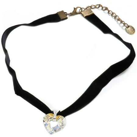 - Swarovski Clear Miss U Heart Pendant Choker Necklace