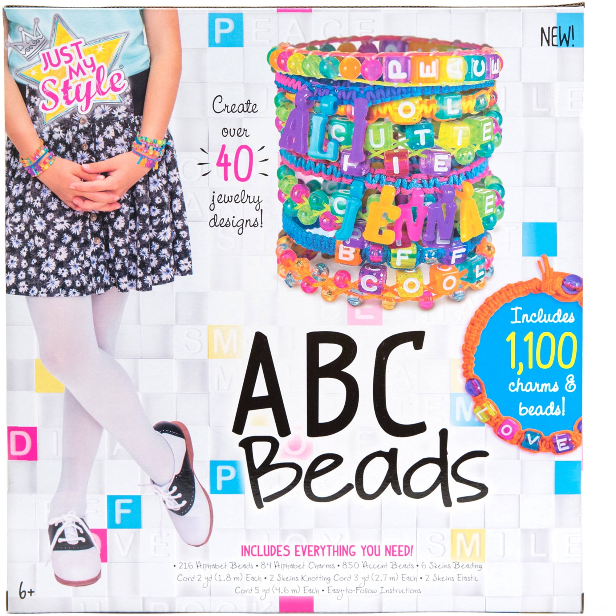 Horizon Group Just My Style ABC Beads Jewelry Kit, 1 Each