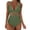 Green, variant on Women Sexy Mesh Tummy Control Swimsuit Push Up High Waisted Bathing Suit