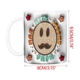 thumbnail image 1 of Taza del Día del Padre QuLuJing, taza inflada del mundo de 11 oz, diseño de sublimación de urdimbre, The Man The Mug, 1 of 6