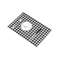 thumbnail image 3 of MKHERT Classical Black and White Houndstooth Checkered Pattern Placemats Table Mats for Dining Room Kitchen Table Decoration 12x18 inch,Set of 6, 3 of 4