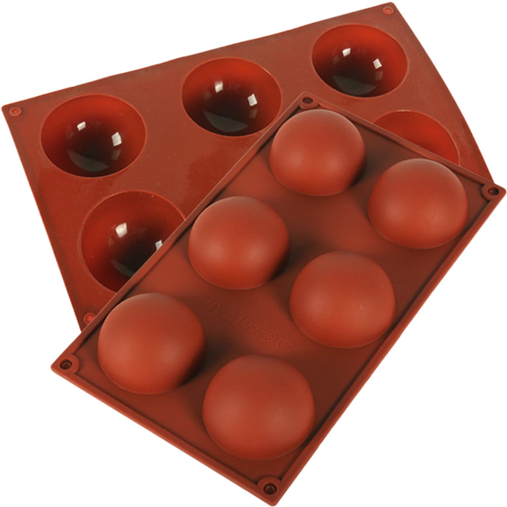 Details about   3D 6-Holes Half Ball Silicone Chocolate Mold Sphere Cake Baking Mold US SALE Lot 