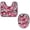 Multicolor 3, variant on PhooArto Toilet Lid Cover and U-Shaped Toilet Floor Mat Set of 2 Pieces, Pink Butterfly Pattern Toilet Mat Set, Machine Washable Seat Covers Non-Slip Absorbent Rugs
