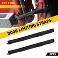 thumbnail image 3 of Door Limiting Straps for Jeep Wrangler JK JKU Door Strap with Zipper Black 2Pcs, 3 of 4