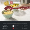 thumbnail image 7 of DI ORO Seamless Series Slotted Silicone Spoon - 600F Heat-Resistant Rubber Non-Stick Kitchen Utensil for Mixing, Serving, Cooking and More - LFGB Certified and FDA Approved Pro-Grade Silicone – Red, 7 of 7