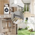 thumbnail image 3 of Laundry Drying Rack Wall Mounted Clothes Drying Rack Clothes Hanger White, 3 of 7