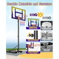 thumbnail image 3 of Tonbux Kids Basketball Hoop Adjustable 3.5-7ft, Portable Basketball Hoop & Goals for Kids/Teens/Youth in Backyard/Driveway/Indoor, Shatterproof PC Backboard and Multifuctional Base, 3 of 7