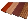 thumbnail image 2 of Imported Exotic Hardwood Variety Pack - Zebrawood, Purpleheart, Padauk, Okoume - 3/4" x 4" (4 Pcs), 2 of 3