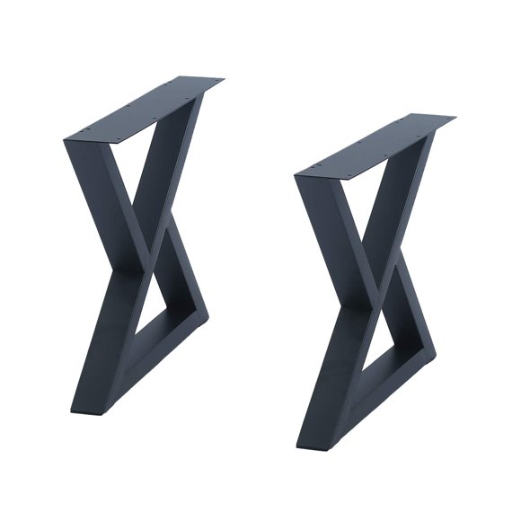 MBQQ 2 Pcs Pieds de Meubles Rustiques Décoratifs en Forme de Triangle, Pieds de Bureau en Métal Robuste, Pieds de Table à Manger, Industriel Moderne, Banc en Fer DIY (H15.7”xW17.7”)