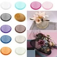 thumbnail image 4 of opvise Women Sinamay Cocktail Hat Fascinator Round Base Millinery DIY Craft Accessory, 4 of 7