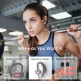 thumbnail image 3 of Mpow Flame Bluetooth Headphones V5.0 IPX7 Waterproof Wireless Headphones, Bass+ HD Stereo Wireless Sport Earbuds, 7-9Hrs Playtime, cVc6.0 Noise Cancelling Mic for Home Workout, Running, Gym PinkGrey, 3 of 8