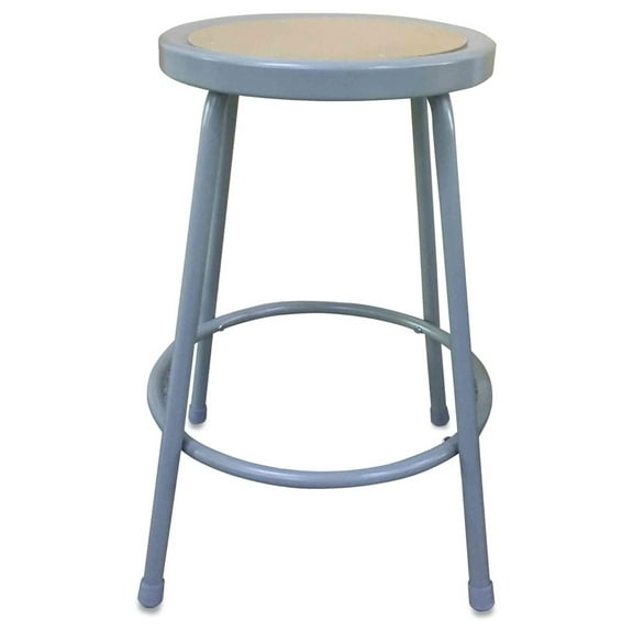 ALEIS6624G 24 in. Seat Height Backless Industrial Metal Shop Stool - Brown