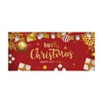 thumbnail image 2 of Large Christmas Garage Door Cover, 13x6 Foot Polyester Background with Holiday Prints for Outdoor Decor, Includes Grommets for Easy Installation(D), 2 of 6
