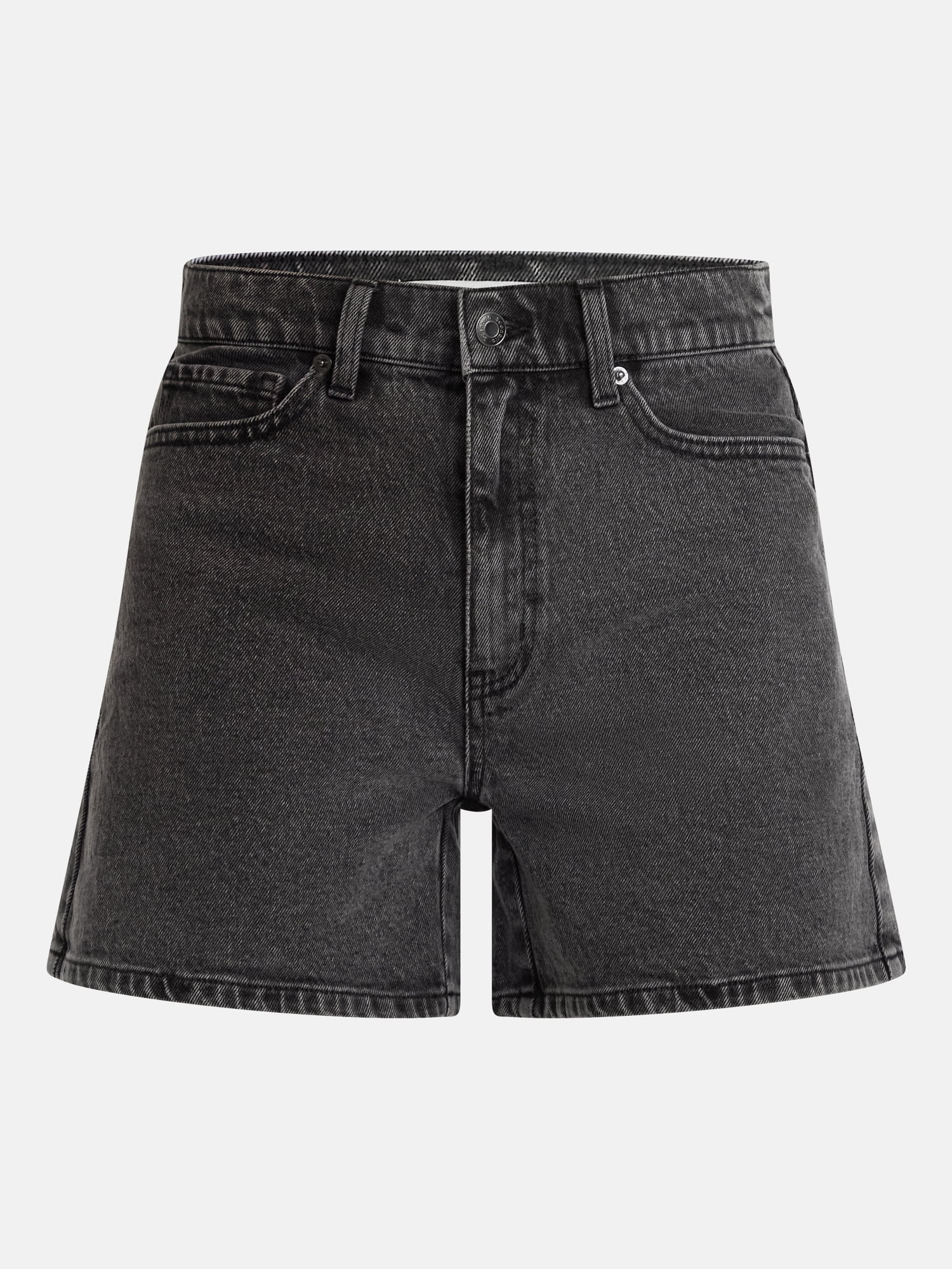 Scenario Women's High Rise A-Line Denim Shorts, 5" Inseam, Sizes 0-20