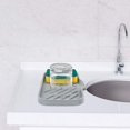thumbnail image 4 of Bandeja de jabón de cocina, bandeja para fregadero de cocina, bandeja de esponja, soporte para esponja de cocina, soporte de jabón de silicona Premium autodrenante para baño, 4 of 5