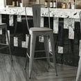 thumbnail image 6 of BizChair 30'' High Silver Antique Finish with Clear Coat Indoor Barstool with Back and Gray Poly Resin Wood Seat, 6 of 12