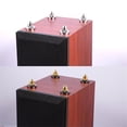 thumbnail image 5 of 4 Piezas de 28 X 25 mm para Soporte de Altavoz, Almohadillas para los Pies, Caja de Altavoz de Cobre Puro, Clavos Cónicos para el Suelo, Color Plateado, 5 of 5
