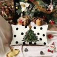 thumbnail image 3 of Christmas Pillow Covers 12x20,Christmas Tree Pillows Decorative Throw Pillows,Xmas Lumbar Pillow Cases,Holiday Polka Dot Cushion Covers for Home Couch, 3 of 6