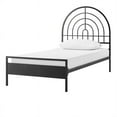 thumbnail image 3 of Contemporary Arch Shape Metal Twin Bed - Black, 3 of 6